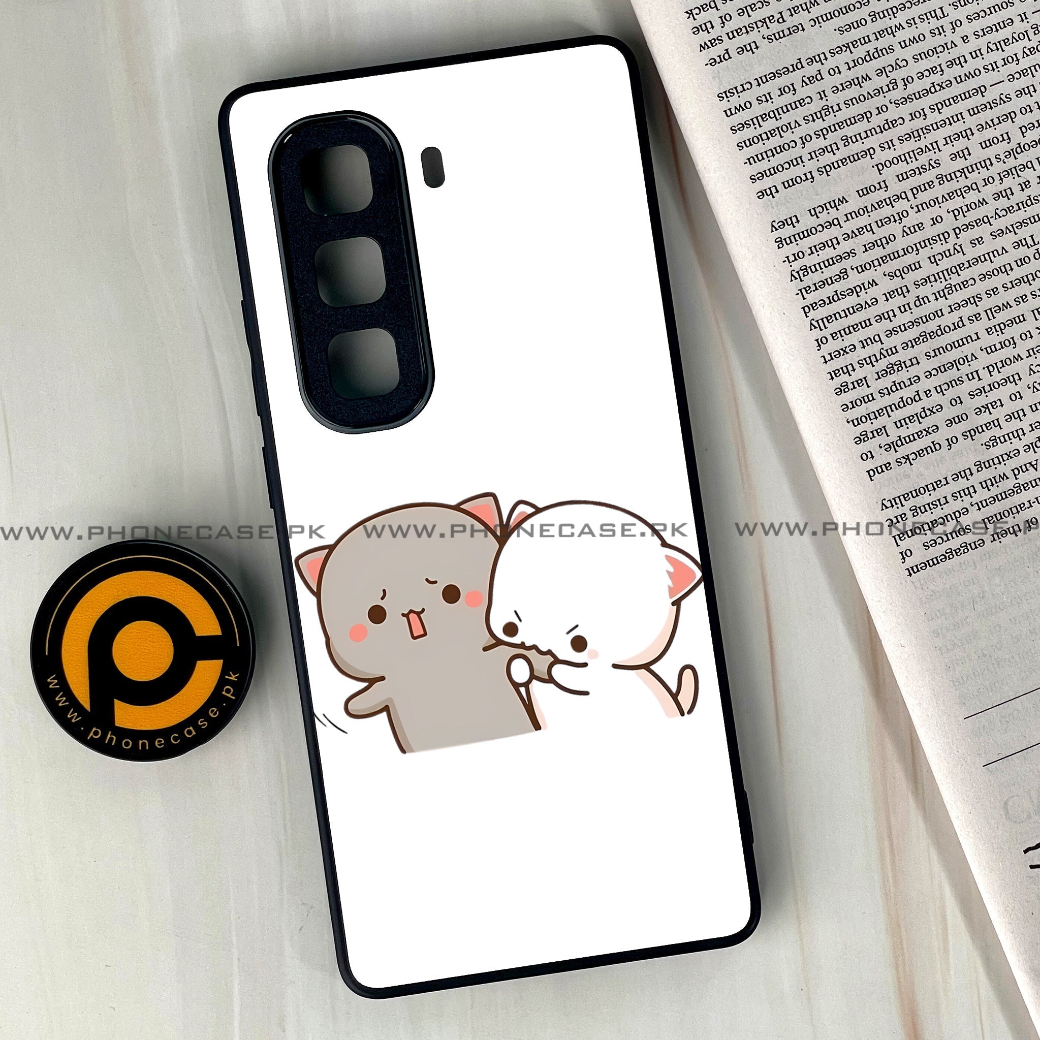Infinix Hot 60  - Cute BuBu DuDu Series - Premium Metal Printed soft Bumper shock Proof Case