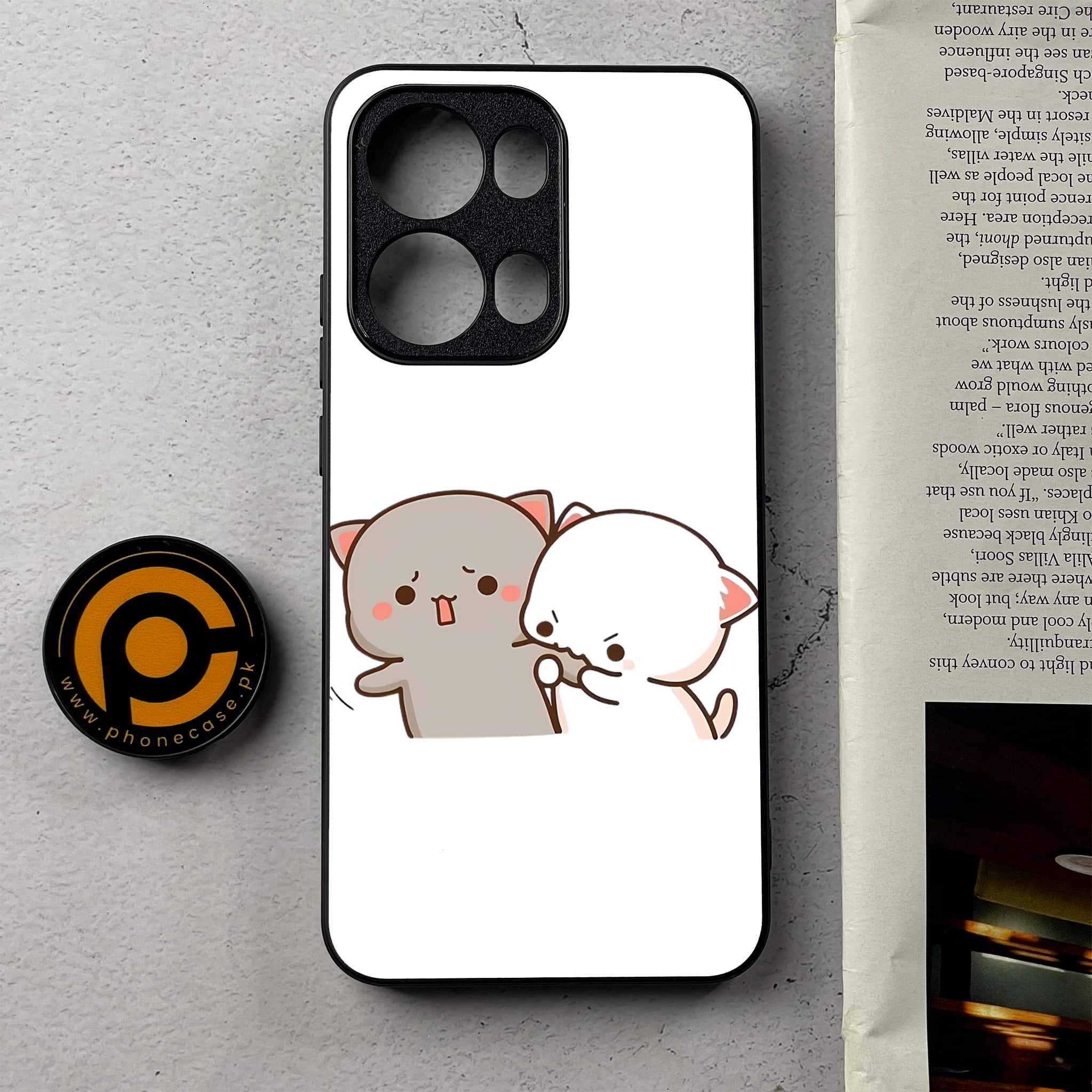 Oppo Reno 13 Pro - Cute BuBu DuDu - Premium Metal Printed Soft Bumper Shockproof Case