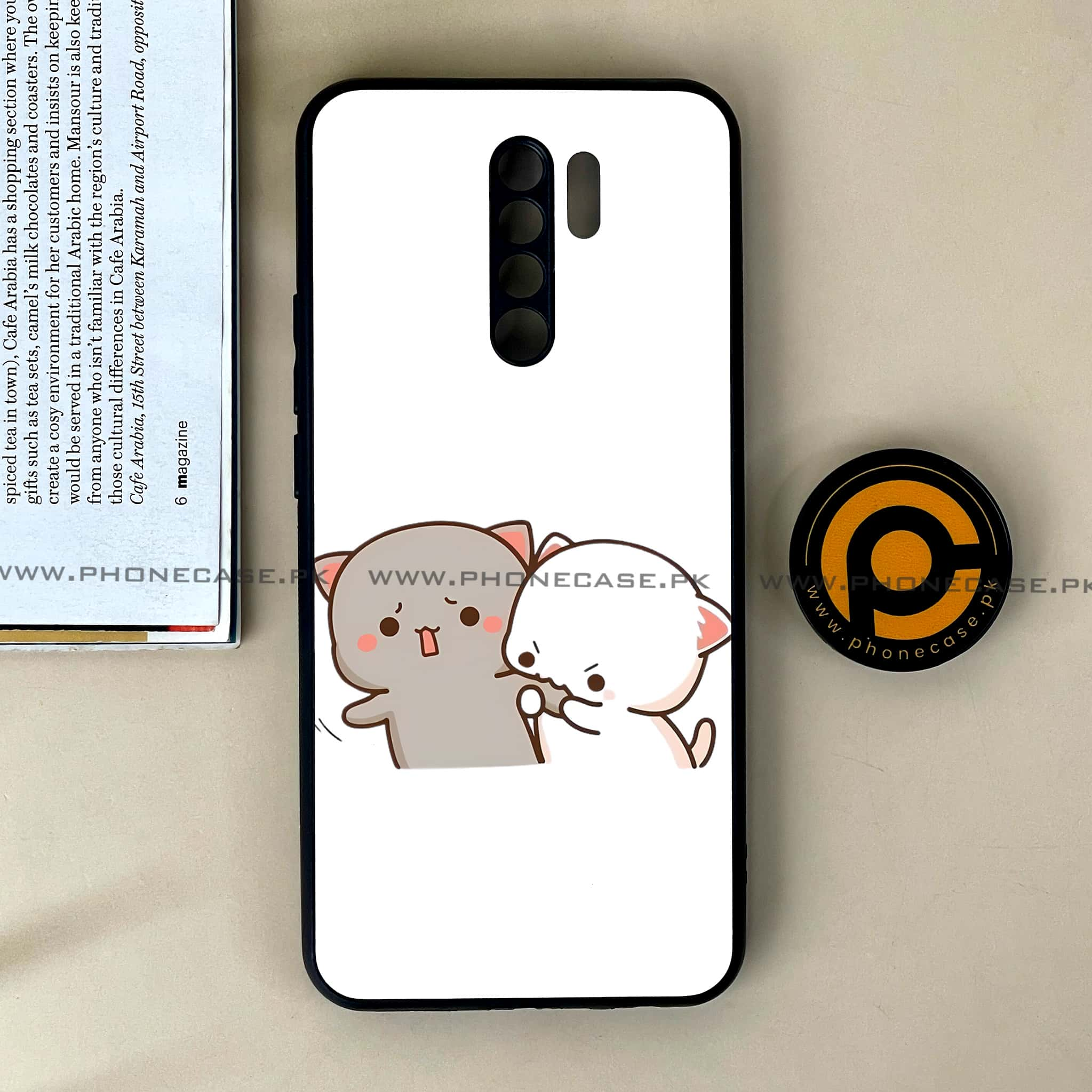 Xiaomi Redmi 9 - Cute BuBu DuDu Series - Premium Printed Glass soft Bumper shock Proof Case