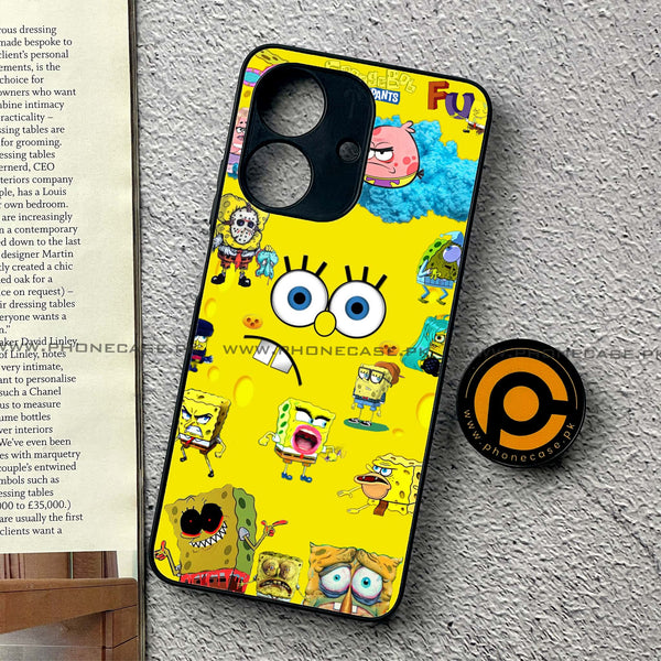 Realme Note 60 - Cute Emoji - Premium Printed Metal Soft Case