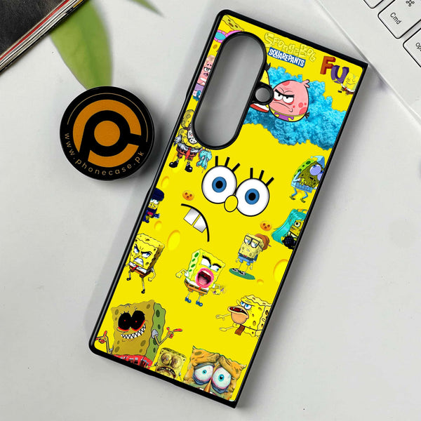 Samsung Galaxy Z Fold 7 - Cute Emoji -  Premium Metal Printed soft Bumper shock Proof Case