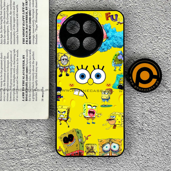 Tecno Spark 30 Pro - Cute Emoji - Premium Printed Metal soft Bumper shock Proof Case