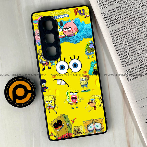 Infinix Hot 50 Pro Plus - Cute Emoji - Premium Printed Glass soft Bumper Shock Proof Case CS-26039 CS-26249