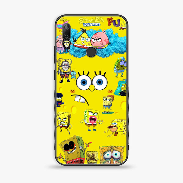 Huawei Y7 Prime (2019) - Cute Emoji - Premium Printed Glass soft Bumper shock Proof Case