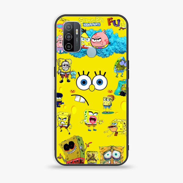 Oppo A53 - Cute Emoji -  Premium Printed Metal soft Bumper shock Proof Case