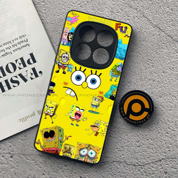 Redmi Note 14 Pro - Cute Emoji - Premium Printed Glass soft Bumper Shock Proof Case CS-43629