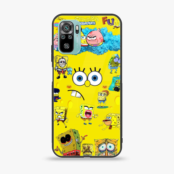 Xiaomi Redmi Note 10 - Cute Emoji - Premium Printed Glass soft Bumper shock Proof Case