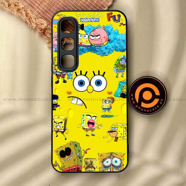 Infinix Hot 60 Pro - Cute Emoji - Premium Metal Printed soft Bumper shock Proof Case CS-45095