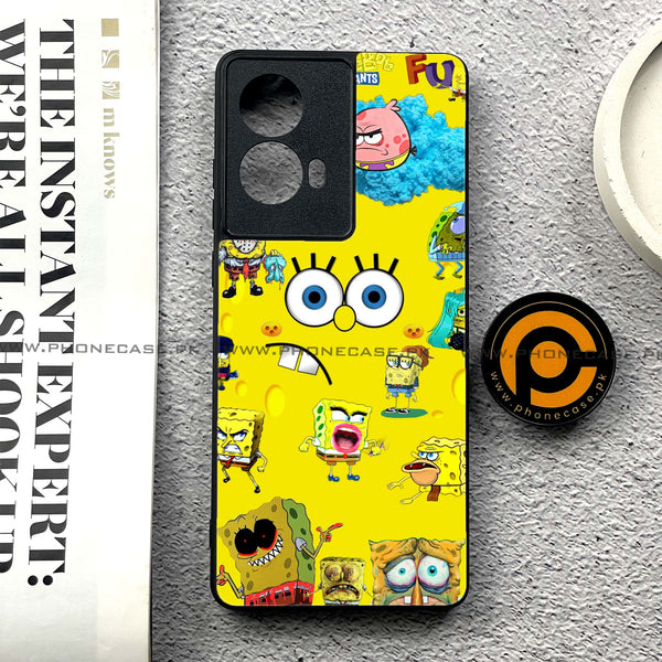 Moto G85 - Cute Emoji - Premium Printed Glass soft Bumper shock Proof Case