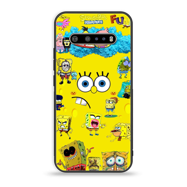 LG V60 - Cute Emoji - Premium Printed Glass soft Bumper Shock Proof Case