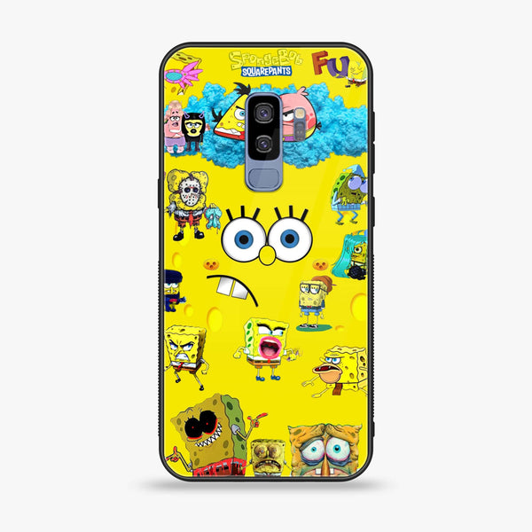 Samsung Galaxy S9 Plus - Cute Emoji - Premium Printed Glass soft Bumper Shock Proof Case