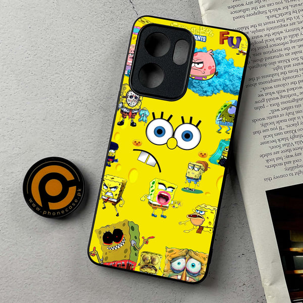 Oppo A5x -  Cute Emoji - Premium Metal Printed Soft Bumper Shockproof Case