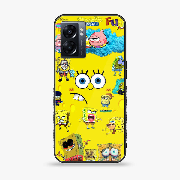 Oppo A77 4G - Cute Emoji -  Premium Printed Metal soft Bumper shock Proof Case