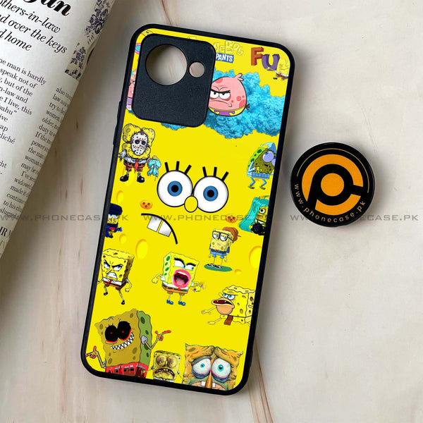 Realme C30 - Cute Emoji - Premium Printed Glass soft Bumper Shock Proof Case