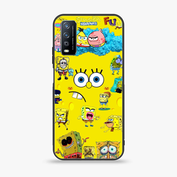 Vivo Y11s - Cute Emoji -  Premium Printed Metal soft Bumper shock Proof Case