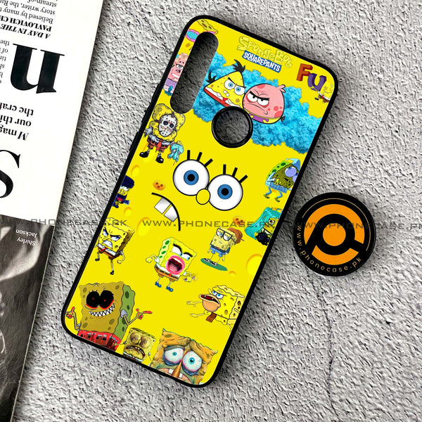 Huawei Y9 Prime (2019) - Cute Emoji - Premium Printed Glass soft Bumper Shock Proof Case