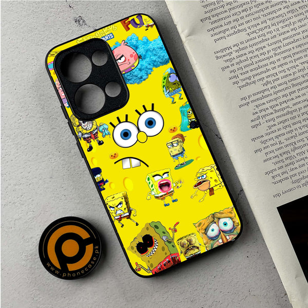 Oppo Reno 13 - Cute Emoji - Premium Metal Printed Soft Bumper Shockproof Case