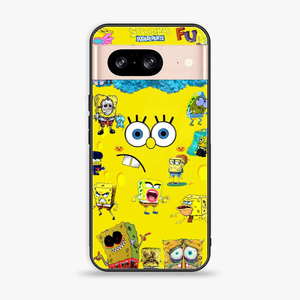 Google Pixel 8 - Cute Emoji - Premium Printed Glass soft Bumper Shock Proof Case