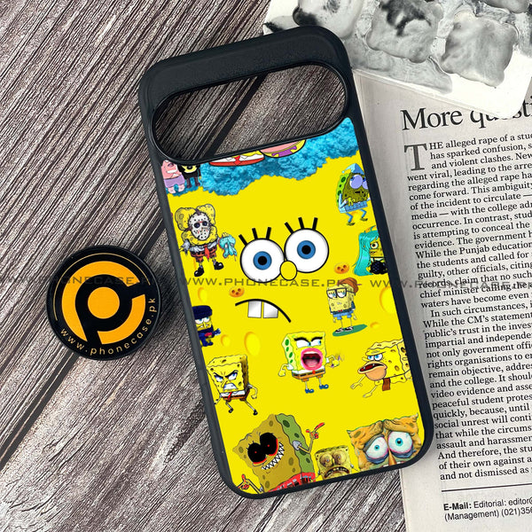 Google Pixel 9 - Cute Emoji - Premium Printed Glass soft Bumper shock Proof Case