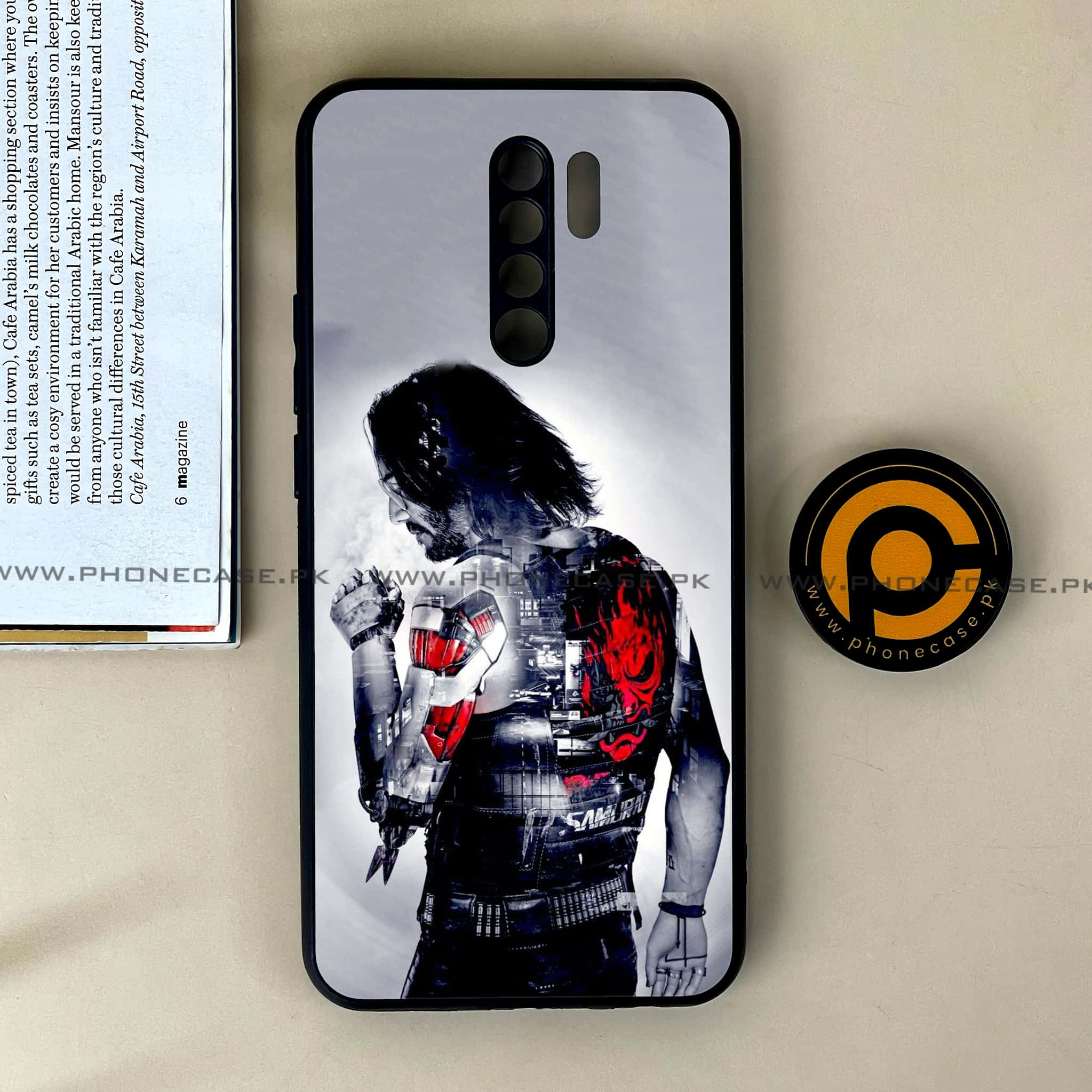 Xiaomi Redmi 9 - Cybernetic Warrior Series - Premium Printed Glass soft Bumper shock Proof Case