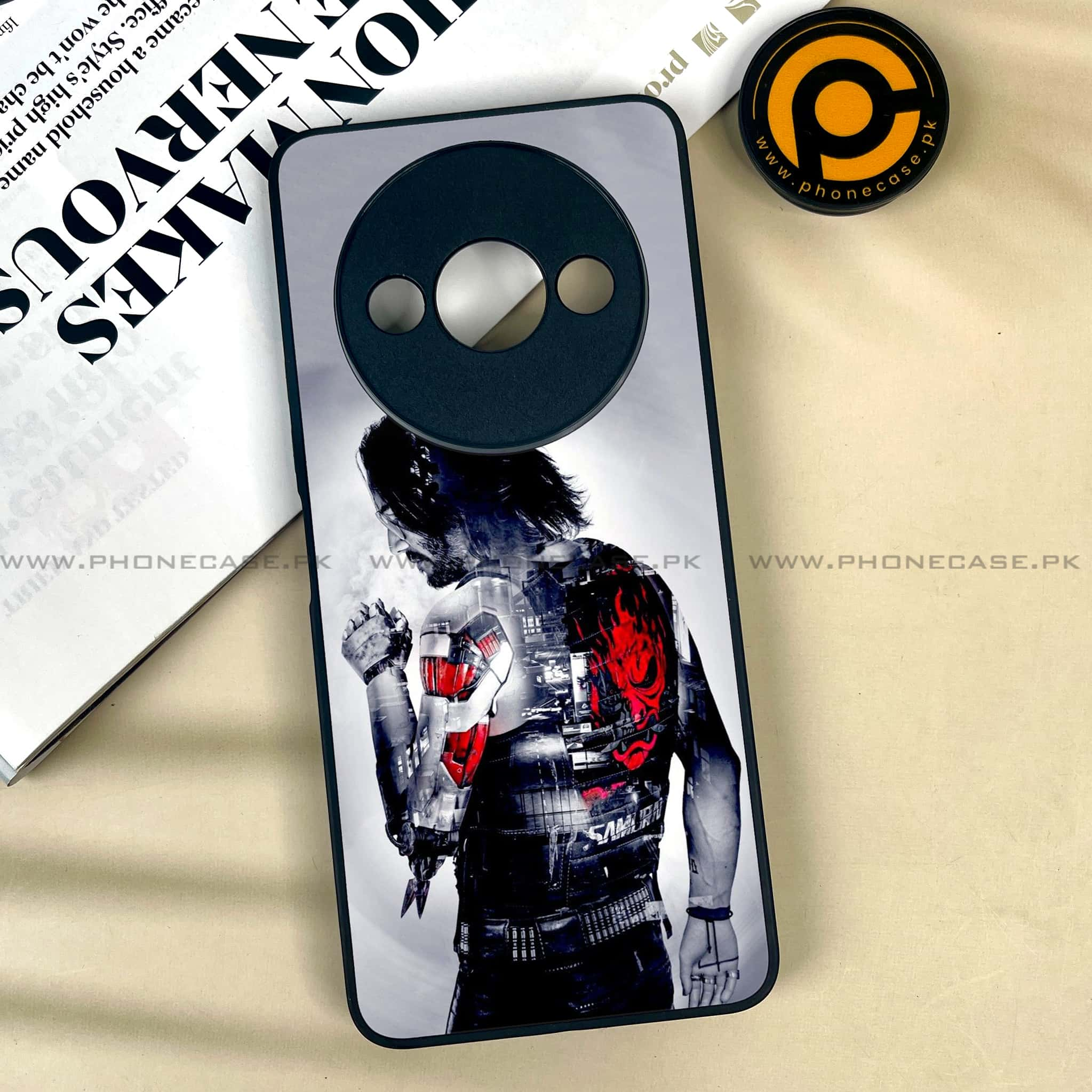 Xiaomi Redmi A3x - Cybernetic Warrior Series - Premium Printed Metal soft Bumper shock Proof Case