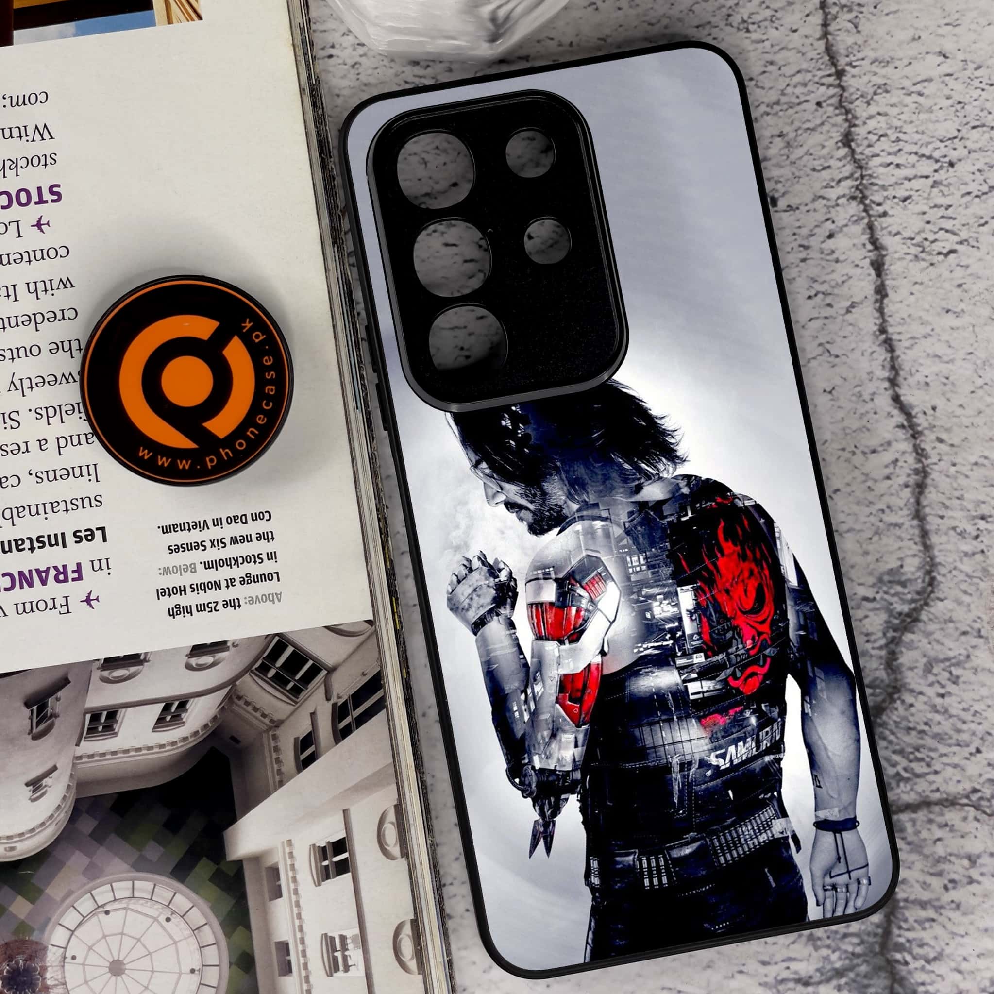 Vivo Y29 4G - Cybernetic Warrior Series - Premium Metal Printed soft Bumper Shock Proof Case