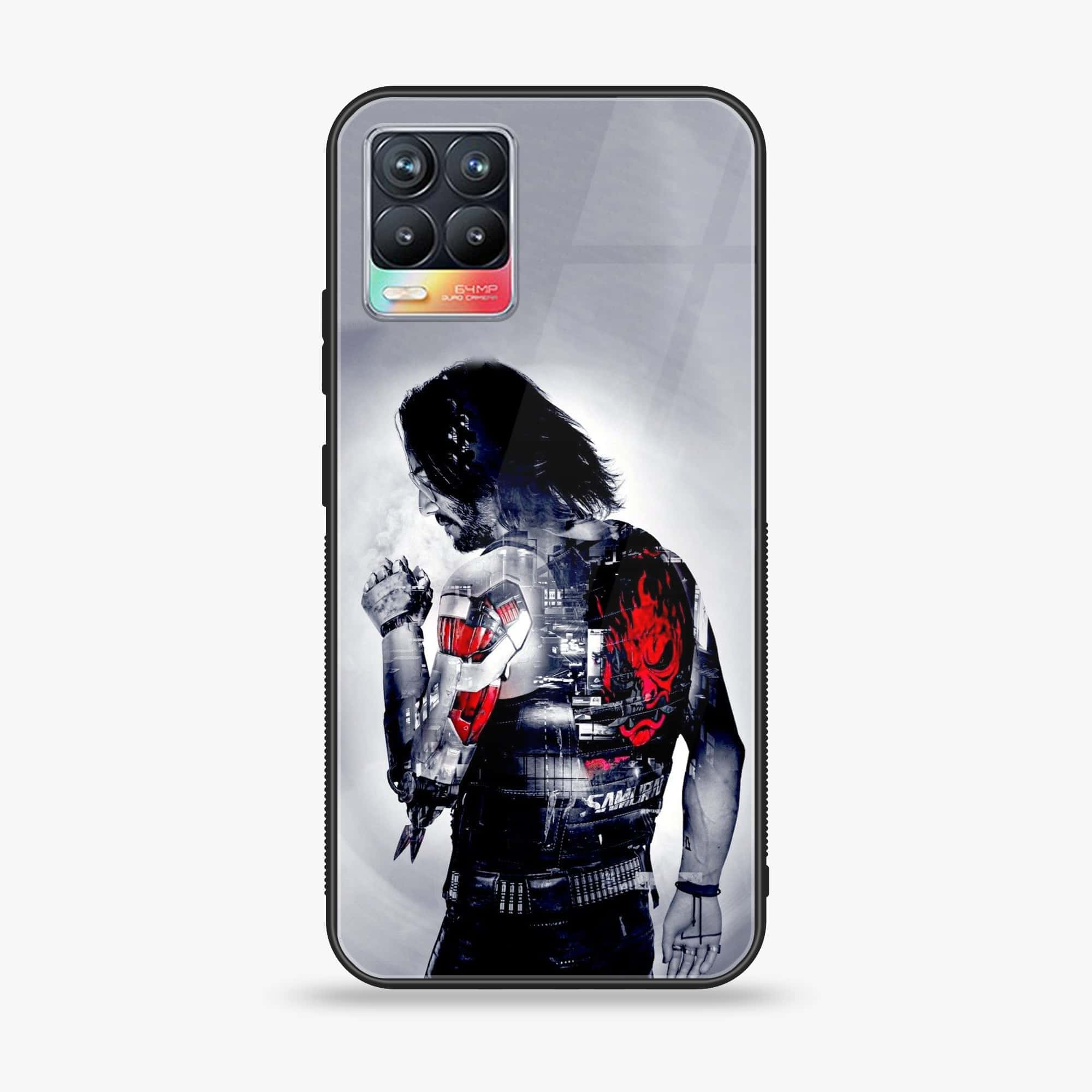 Realme 8 Pro - Cybernetic Warrior Series - Premium Printed Glass soft Bumper shock Proof Case