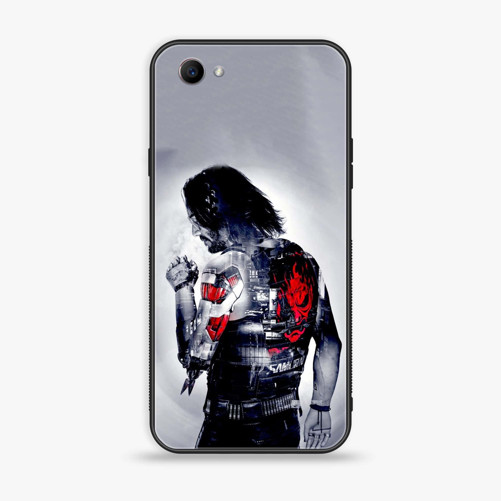 Oppo F7 Youth - Cybernetic Warrior Series - Premium Printed Glass soft Bumper shock Proof Case