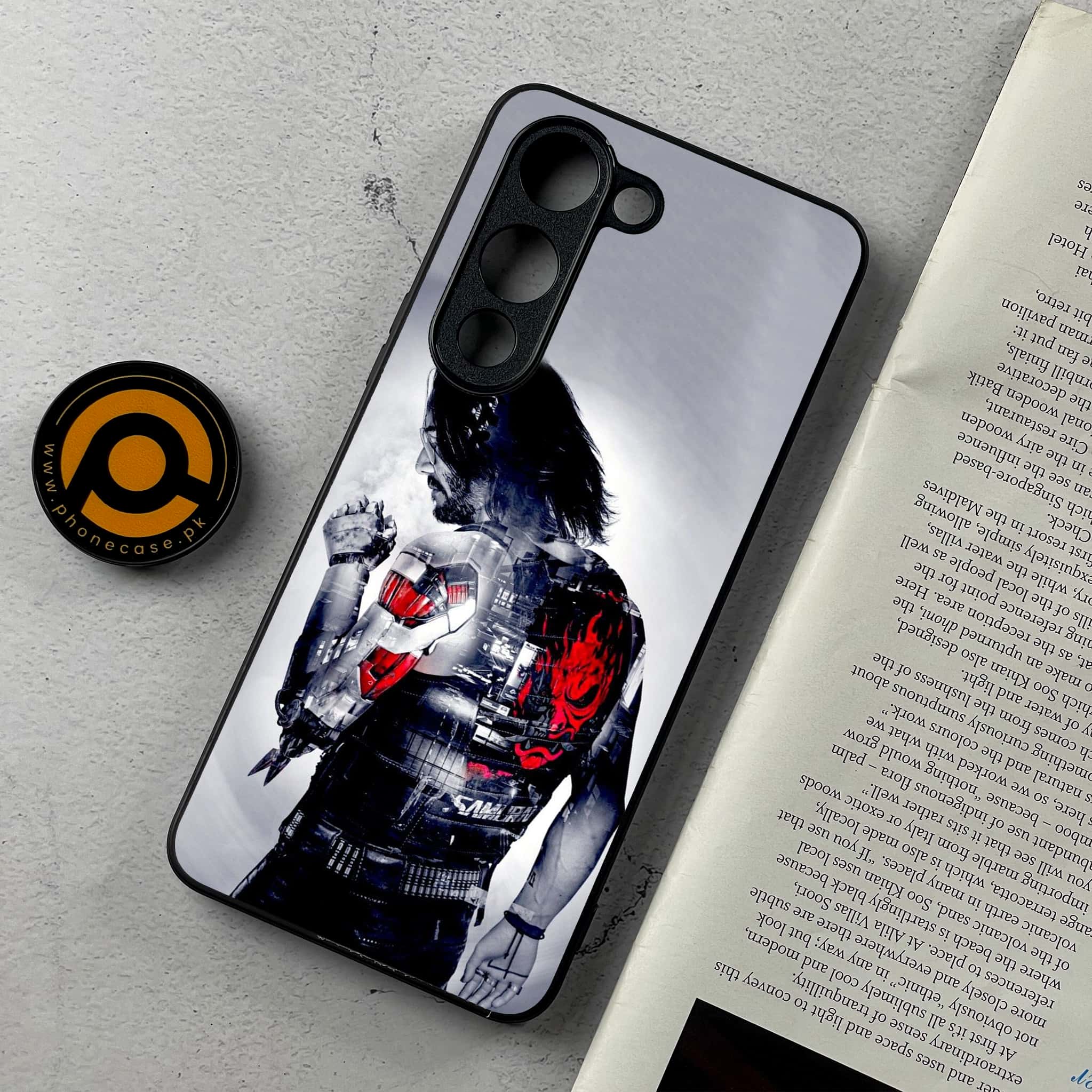 Vivo Y04 - Cybernetic Warrior Series - Premium Metal Printed Soft Bumper Shockproof Case