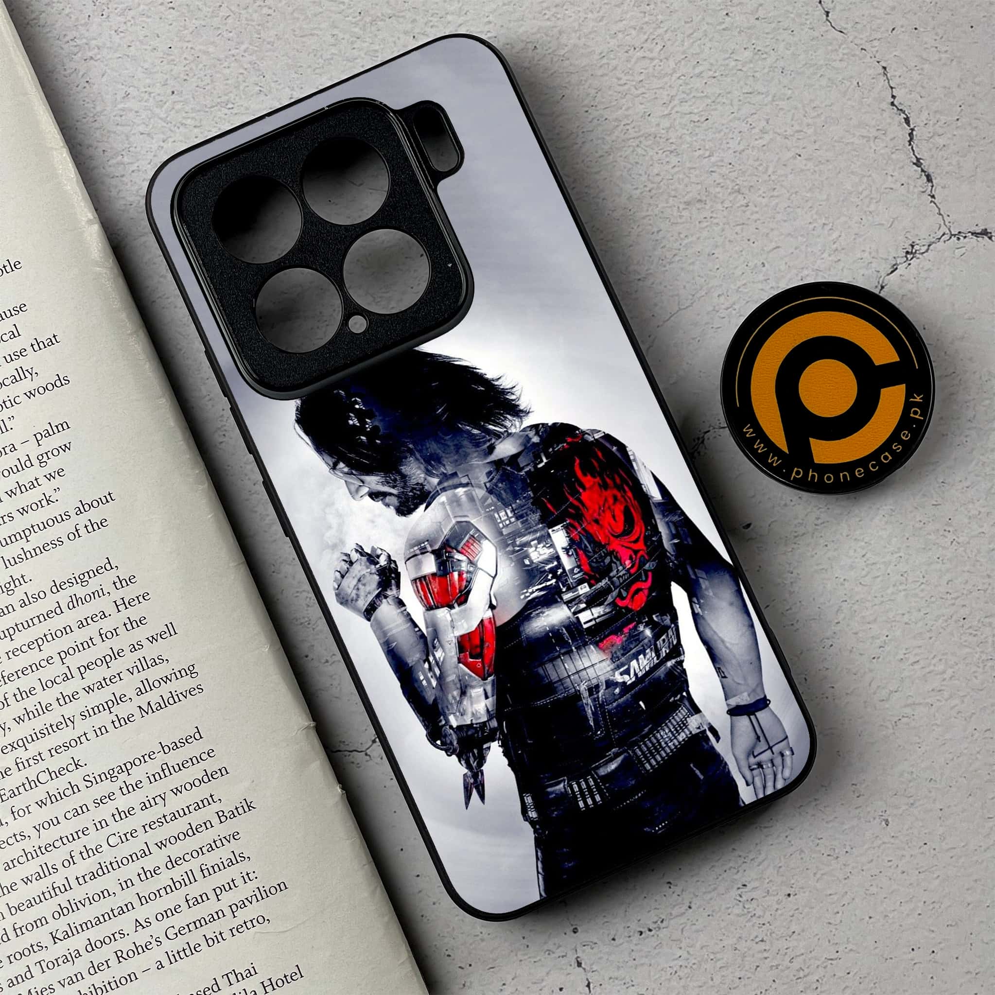 Xiaomi 15 - Cybernetic Warrior Series - Premium Metal Printed soft Bumper shock Proof Case