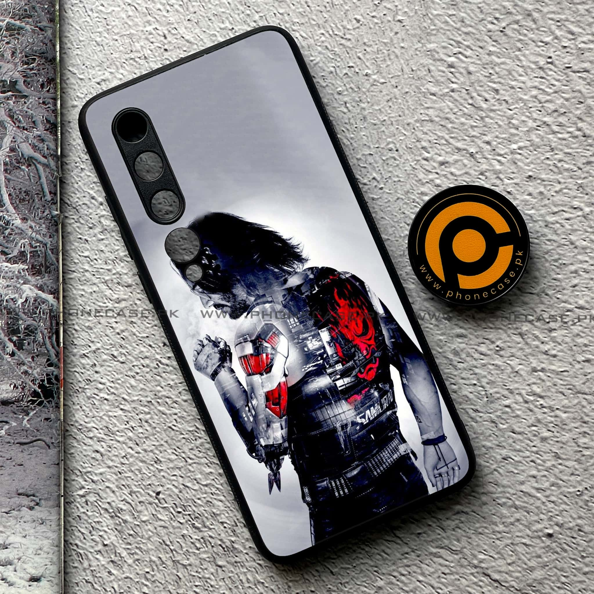 Xiaomi Mi 10 - Cybernetic Warrior Series - Premium Printed Glass soft Bumper shock Proof Case