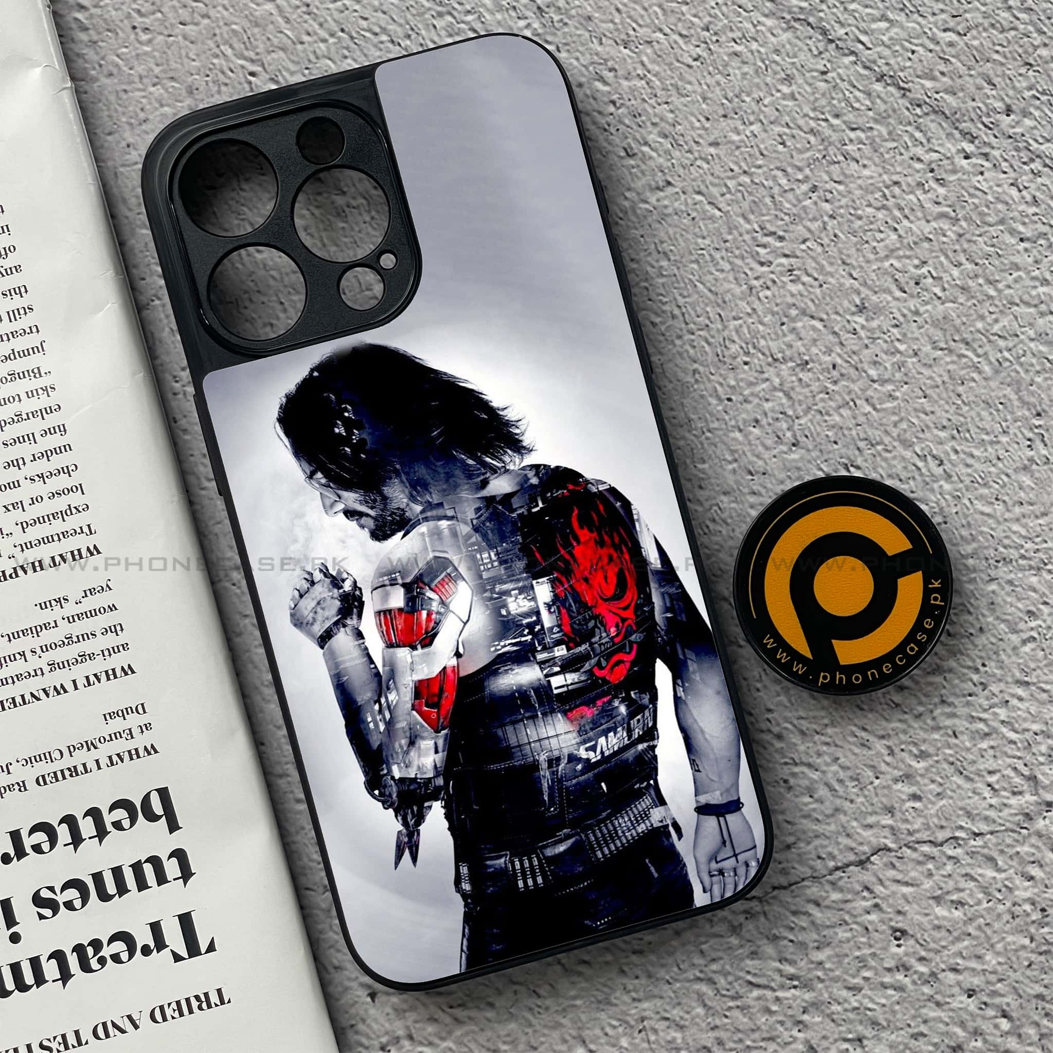 iPhone 15 Pro - Cybernetic Warrior Series - Premium Metal Printed soft Bumper shock Proof Case