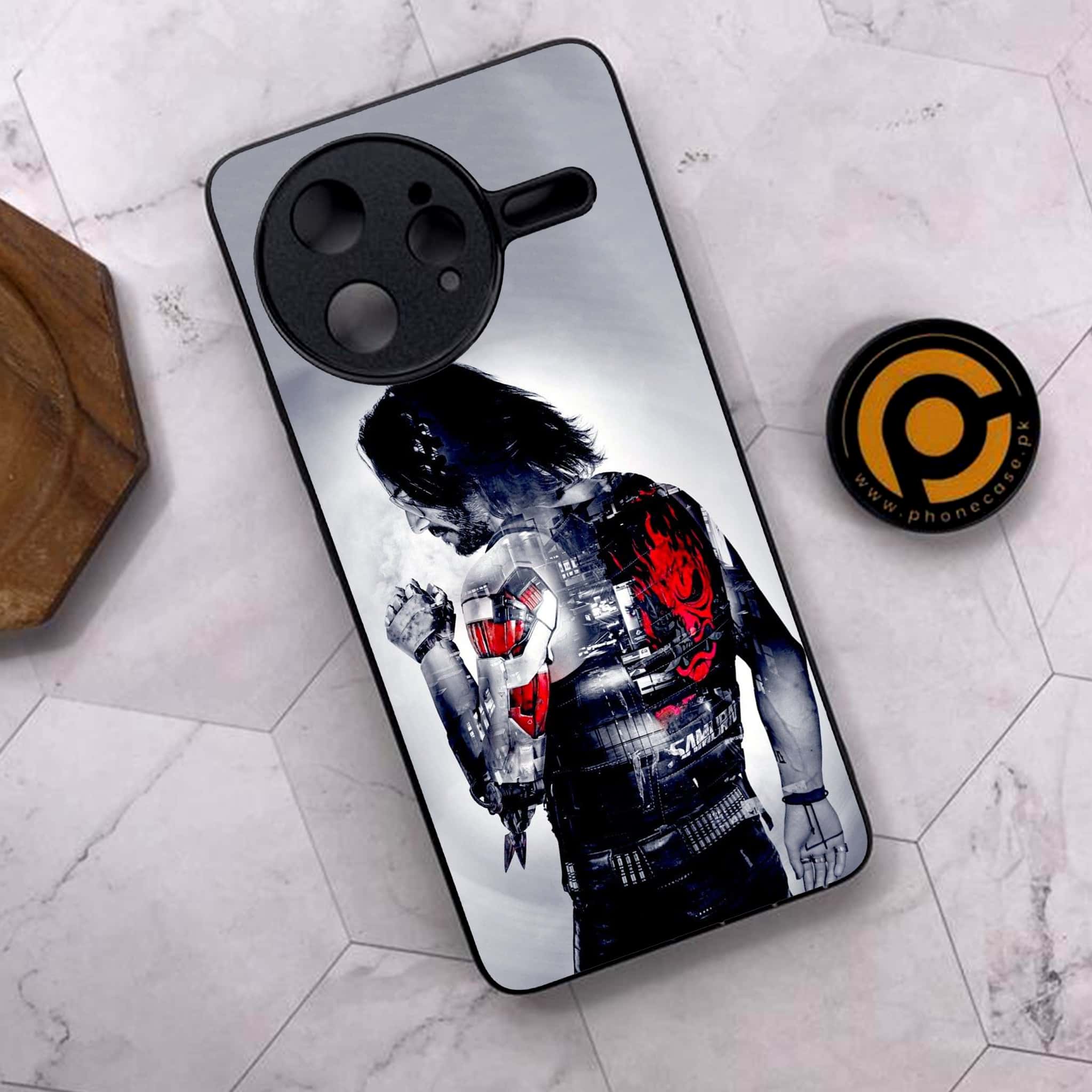 Xiaomi Poco F7 Ultra 5G - Cybernetic Warrior Series - Premium Metal Printed soft Bumper shock Proof Case