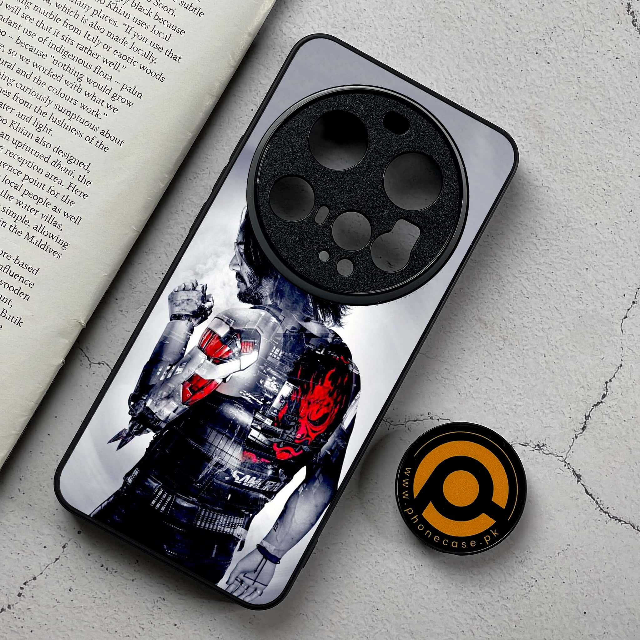 Xiaomi 15 Ultra - Cybernetic Warrior Series - Premium Metal Printed Soft Bumper Shockproof Case