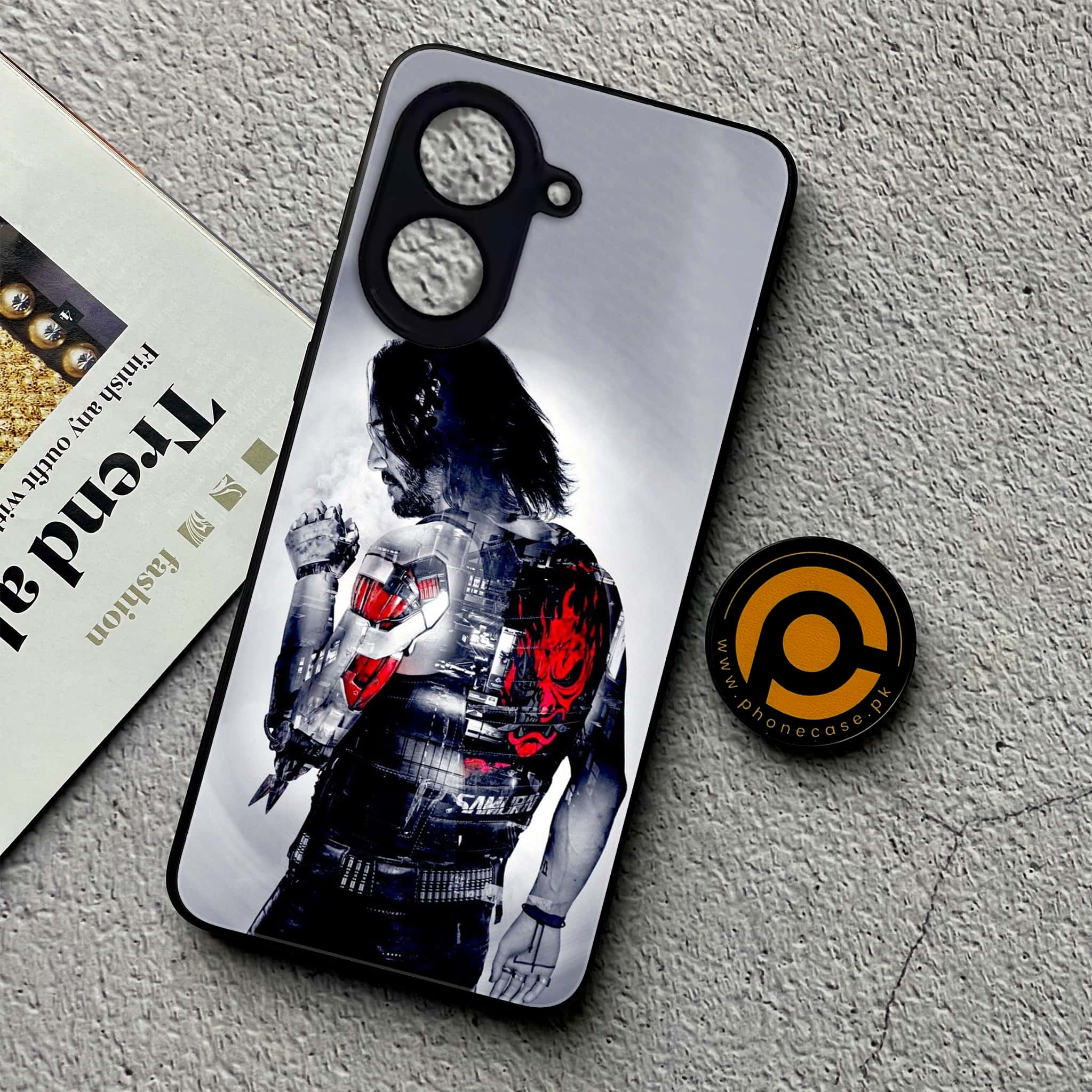 Xiaomi Redmi A5 - Cybernetic Warrior Series - Premium Metal Printed soft Bumper shock Proof Case