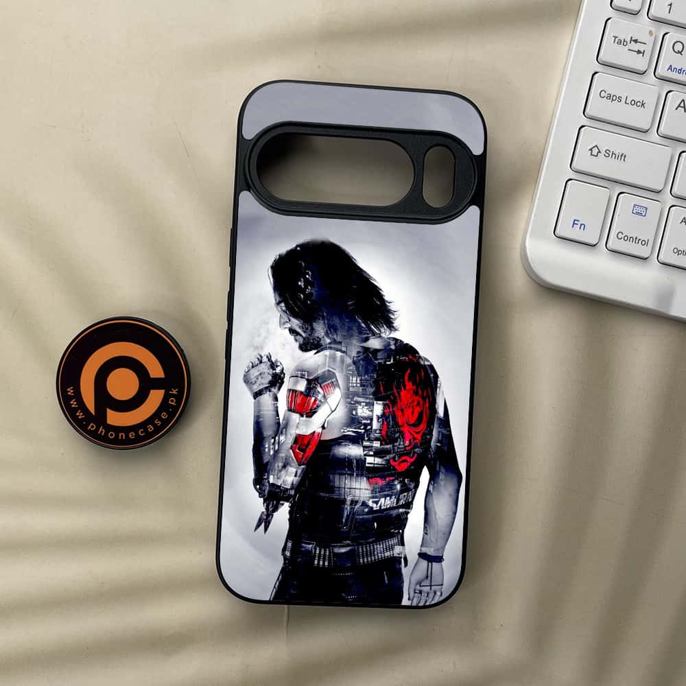 Google Pixel 10 Pro  - Cybernetic Warrior Series - Premium Metal Printed soft Bumper Shock Proof Case