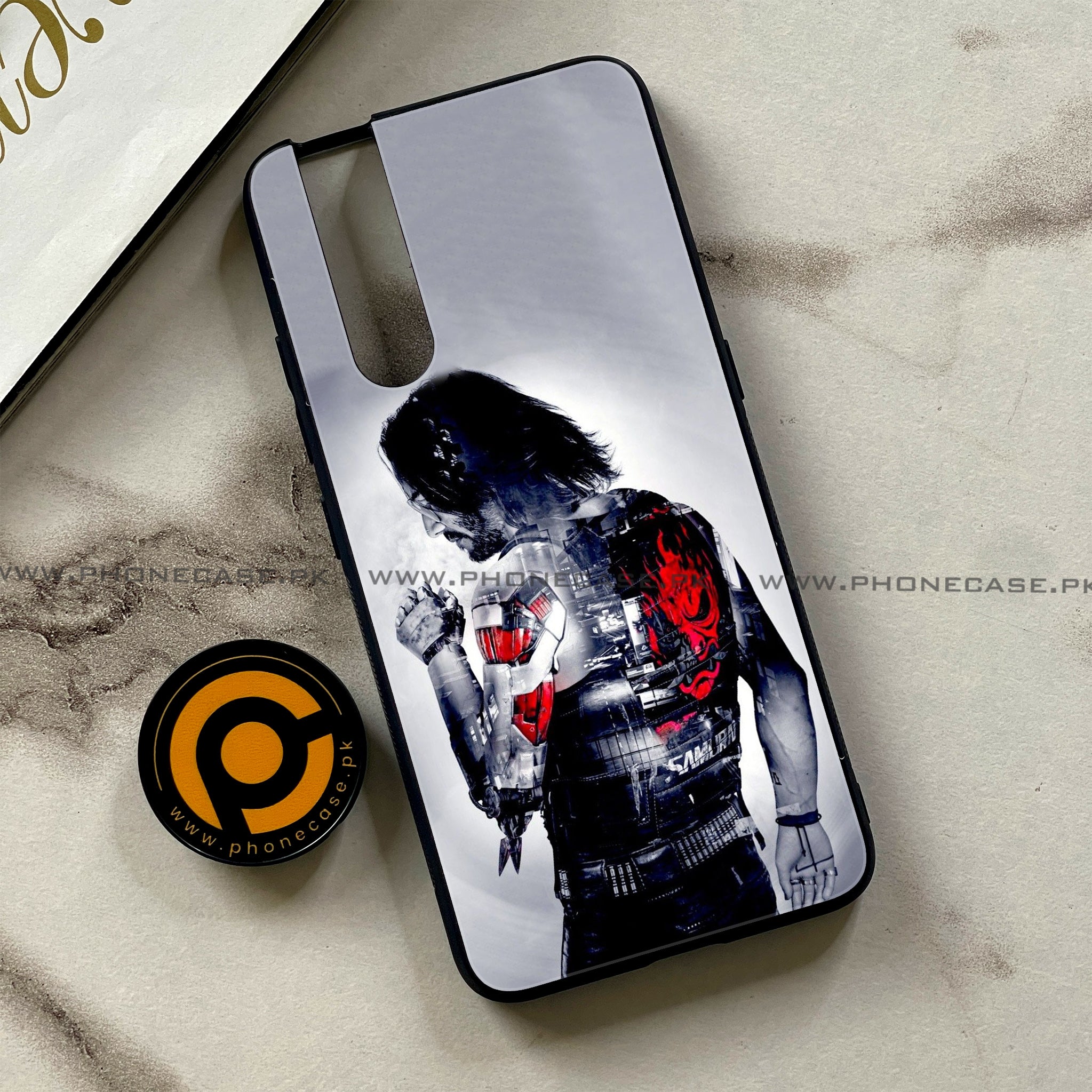 Vivo V15 Pro - Cybernetic Warrior Series - Premium Printed Glass soft Bumper shock Proof Case