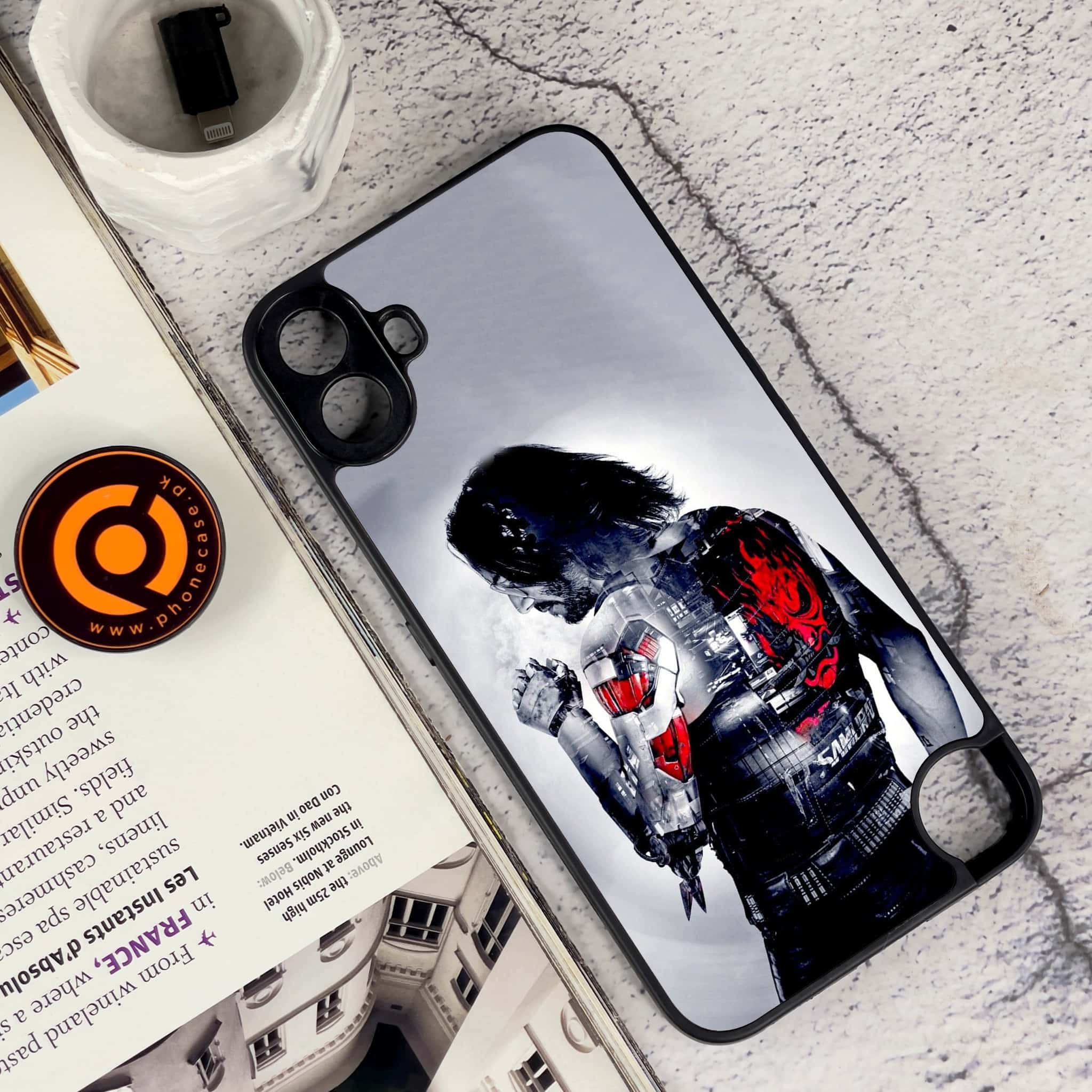 Nothing CMF Phone 1 - Cybernetic Warrior Series - Premium Metal Printed soft Bumper Shock Proof Case