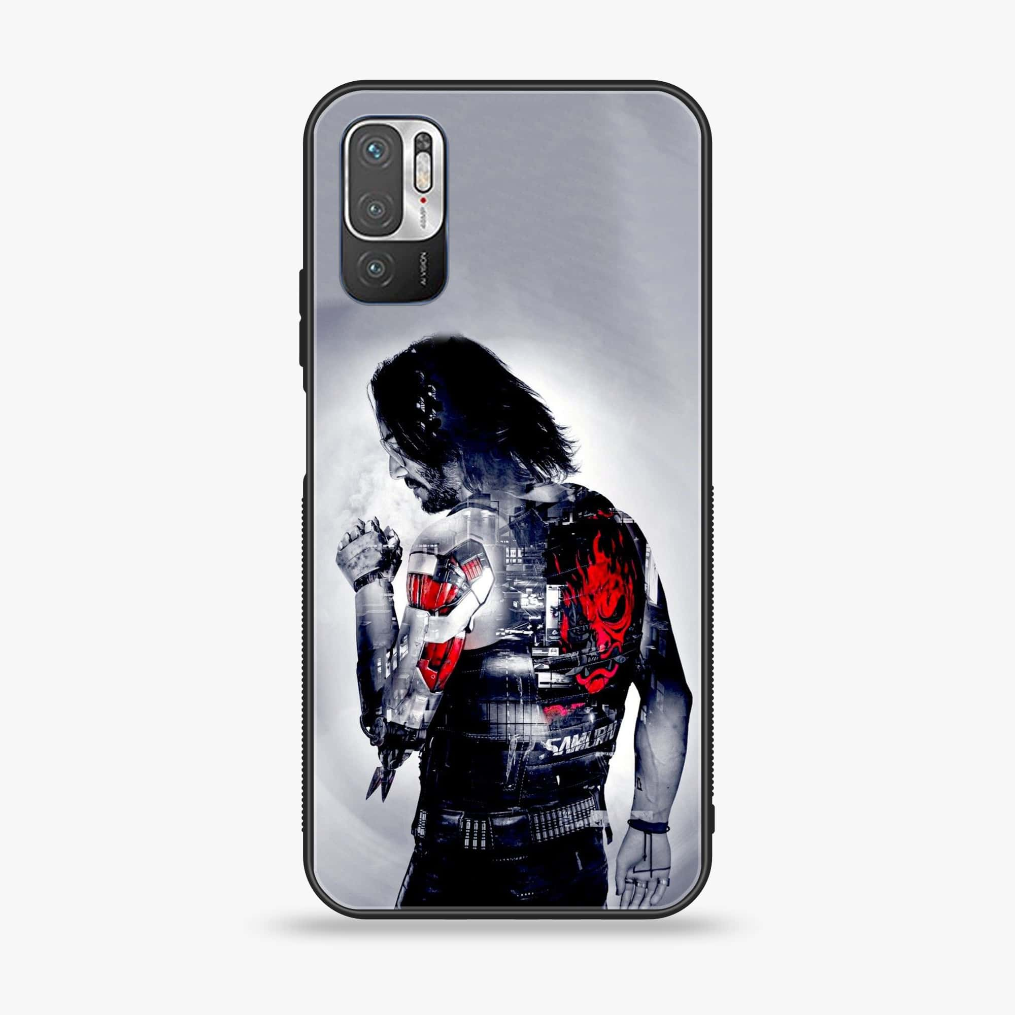 Xiaomi Redmi Note 10 5G - Cybernetic Warrior Series - Premium Printed Glass soft Bumper shock Proof Case