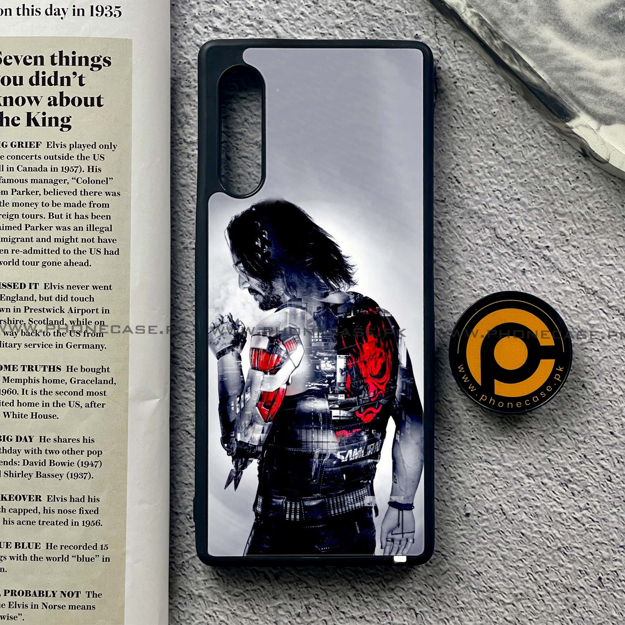 LG G9 - Cybernetic Warrior Series - Premium Metal Printed soft Bumper shock Proof Case