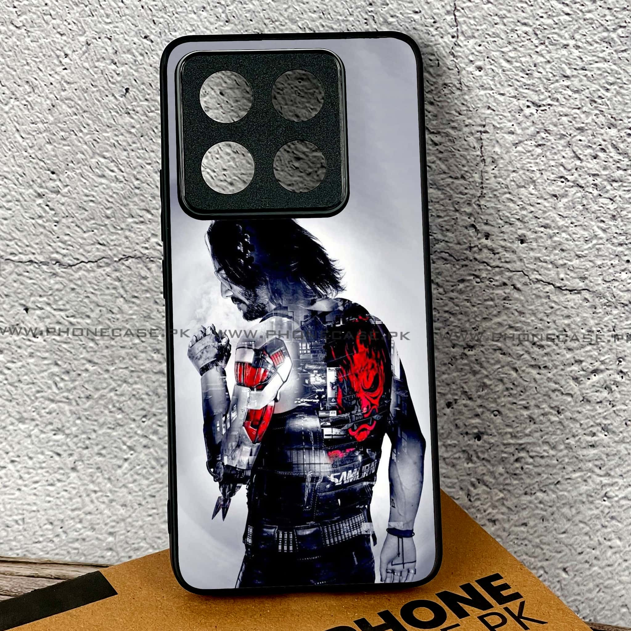 Xiaomi 14T Pro - Cybernetic Warrior Series - Premium Printed Glass soft Bumper shock Proof Case