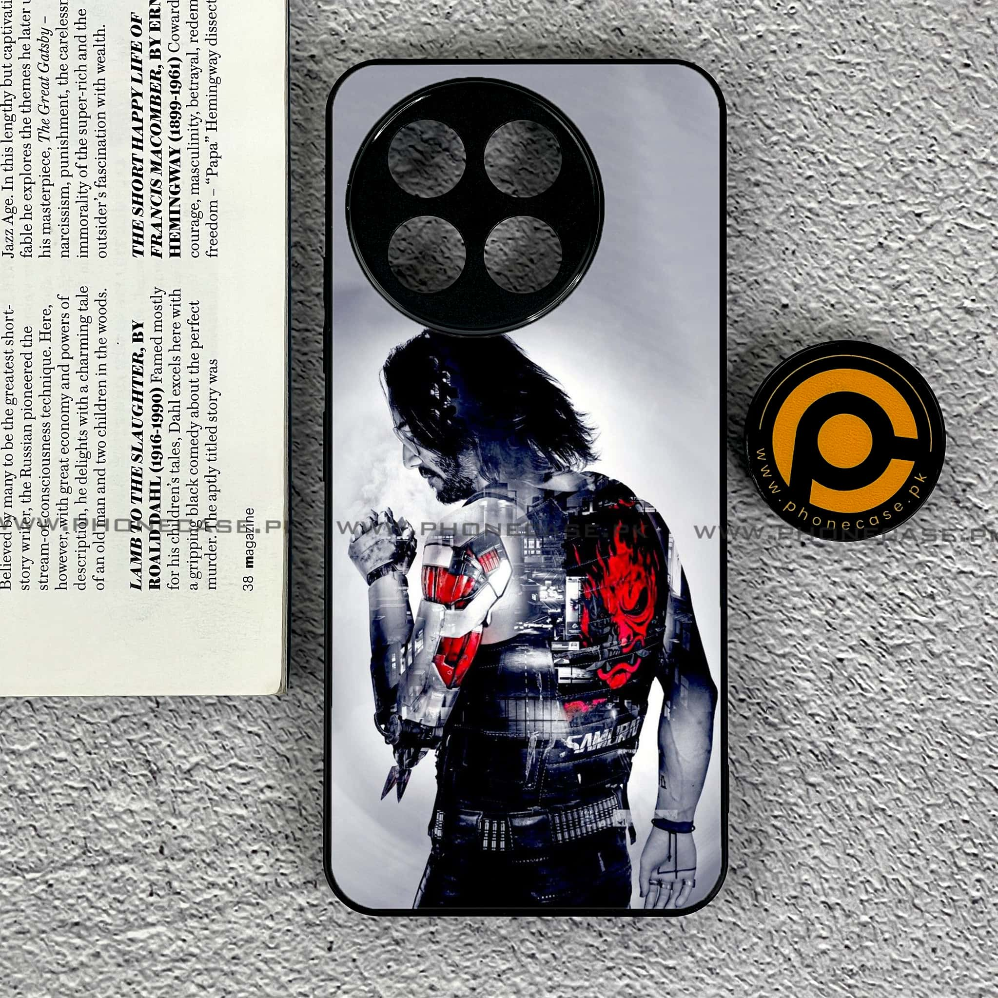 Tecno Spark 30 Pro - Cybernetic Warrior Series - Premium Printed Glass soft Bumper shock Proof Case