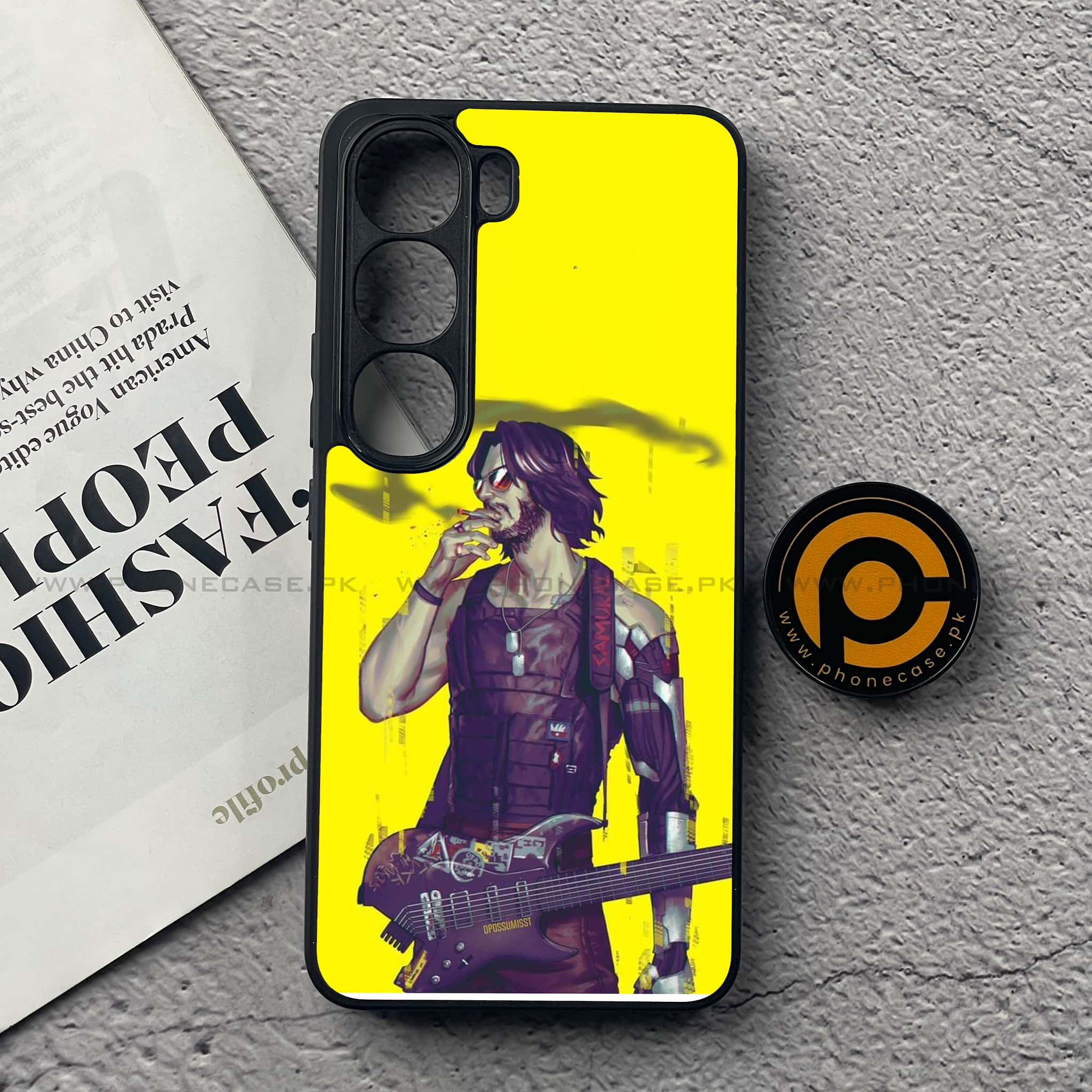 Vivo V40 Lite (IDN) - Cybernetic Warrior Series - Premium Metal Printed soft Bumper Shock Proof Case