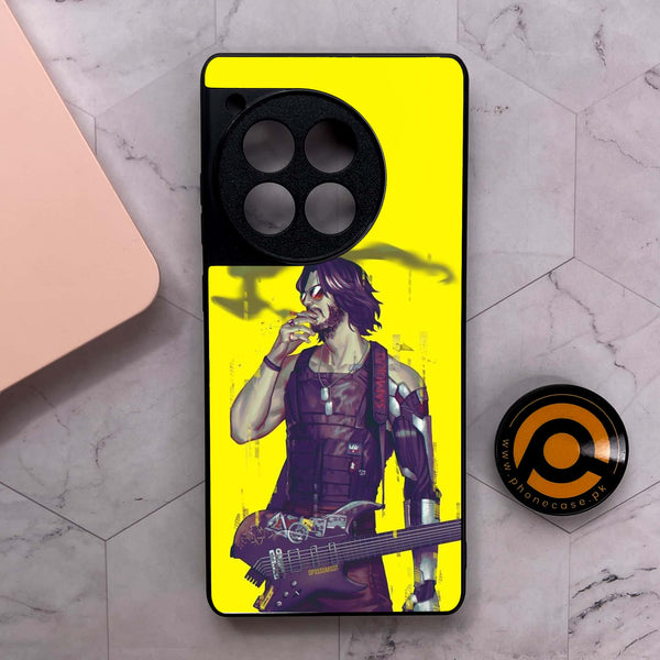 OnePlus 12R - Cybernetic Warrior Series - Premium Metal Printed soft Bumper shock Proof Case