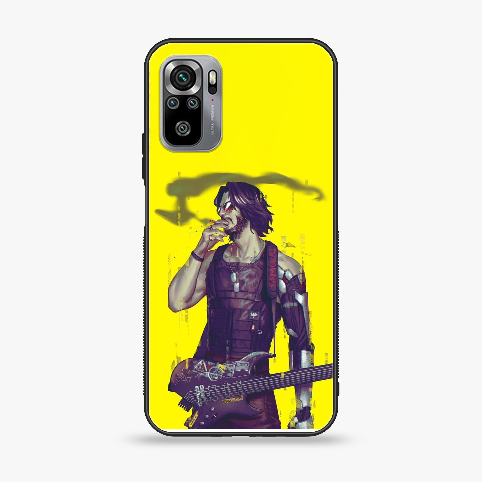 Xiaomi Redmi Note 10S- Cybernetic Warrior Series - Premium Printed Glass soft Bumper shock Proof Case