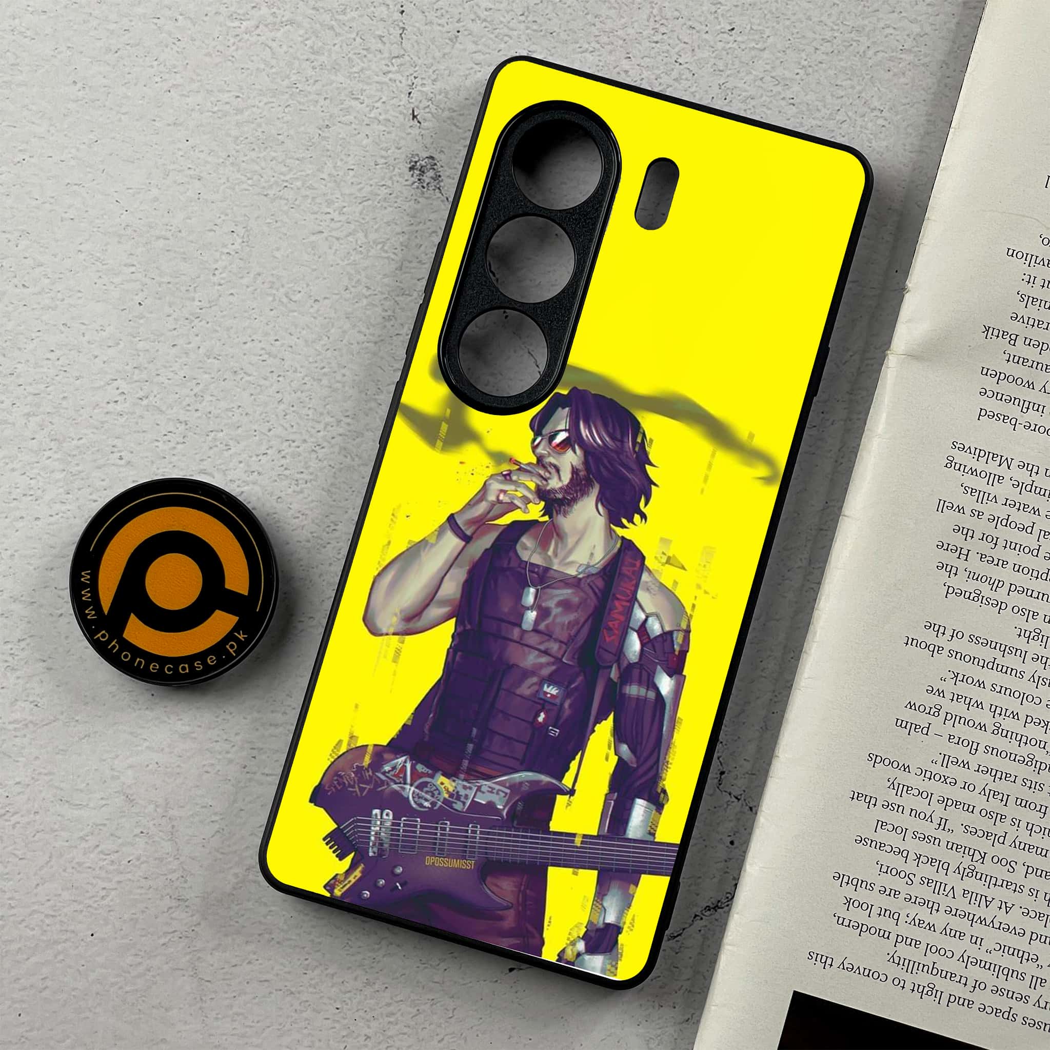 Tecno Camon 40 - Cybernetic Warrior Series - Premium Metal Printed Soft Bumper Shockproof Case