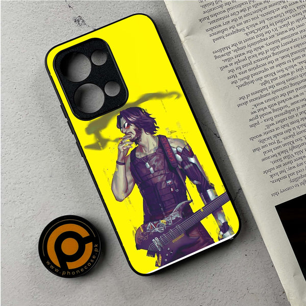 Oppo Reno 13 - Cybernetic Warrior Series - Premium Metal Printed Soft Bumper Shockproof Case