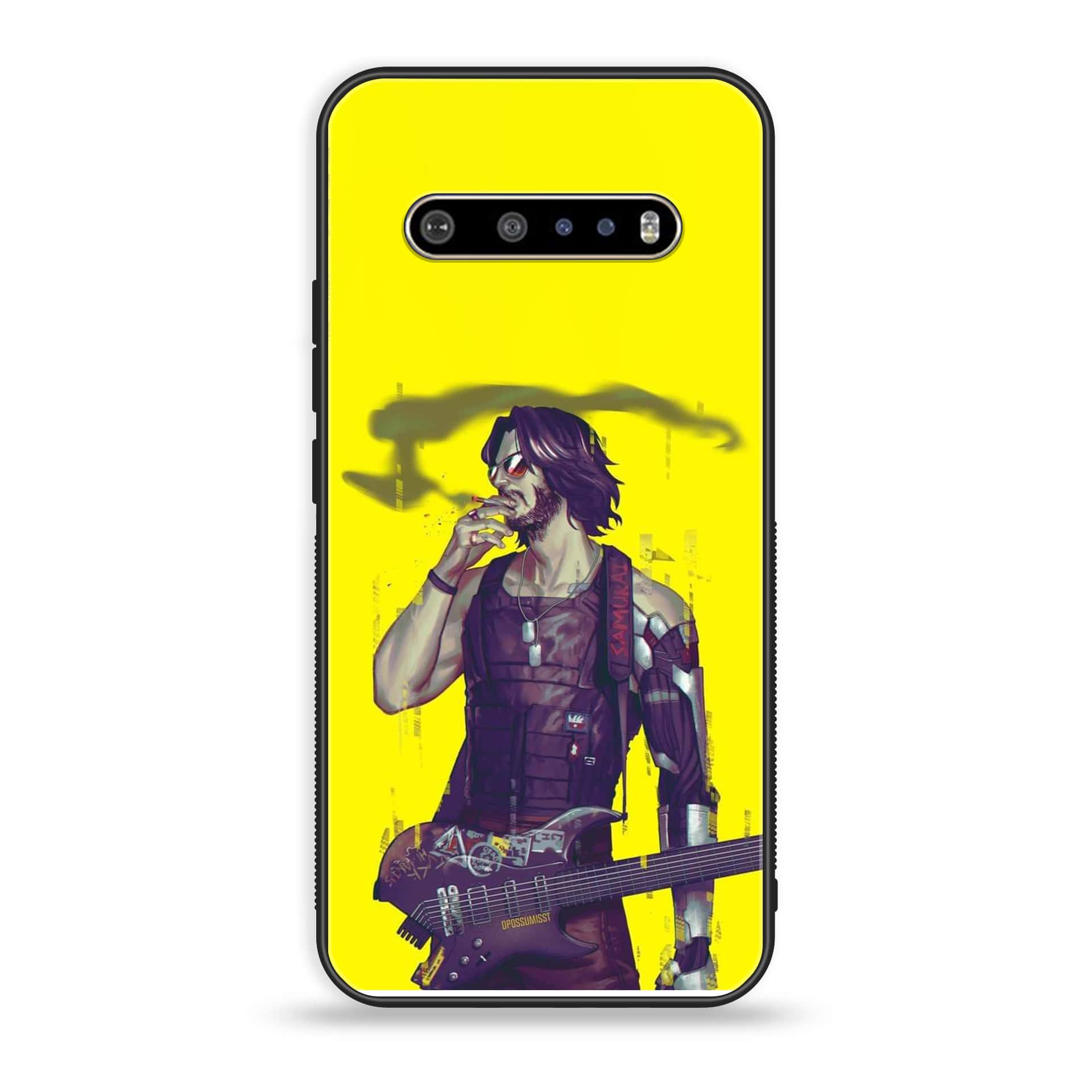 LG V60 Cybernetic Warrior Series Premium Printed Glass soft Bumper shock Proof Case