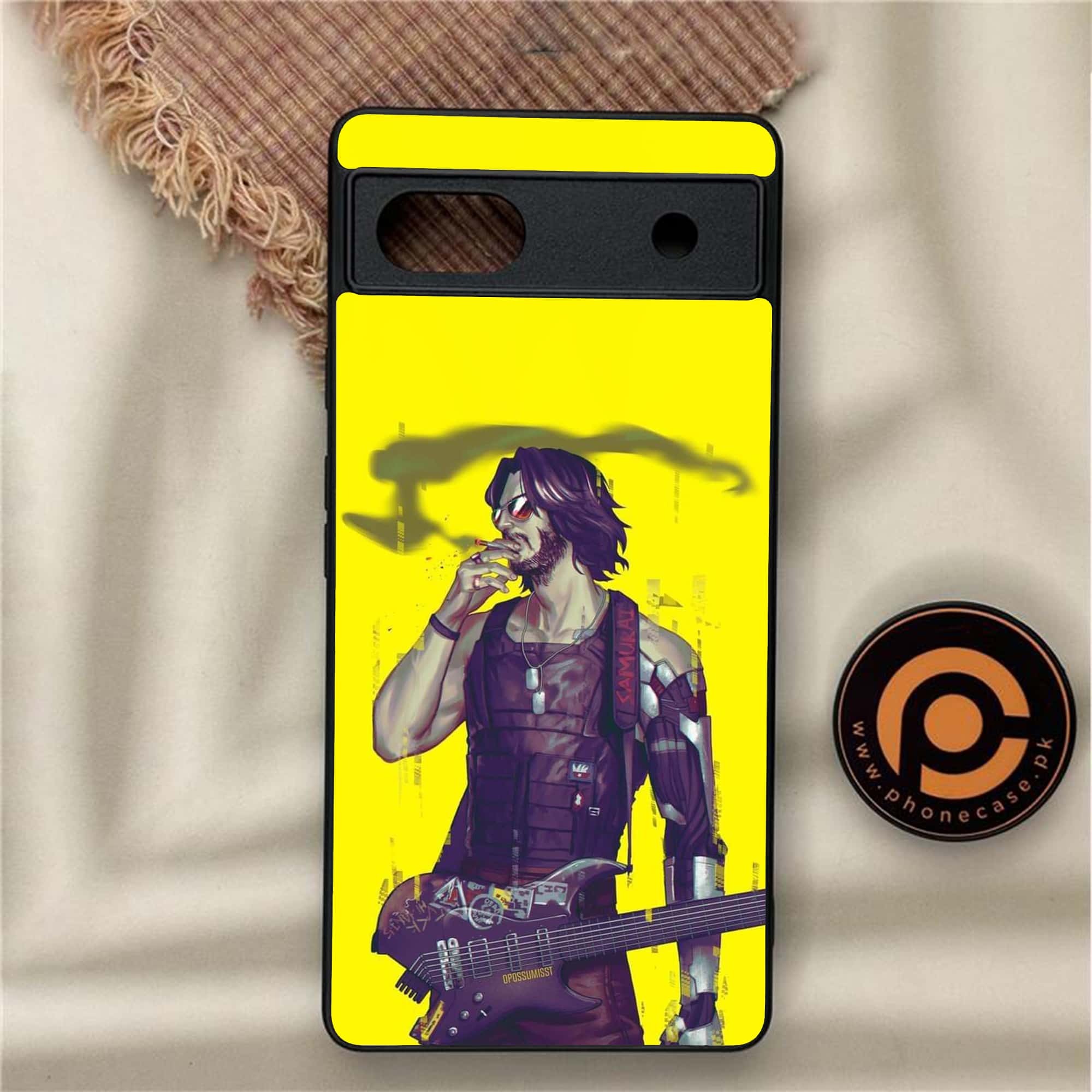 Google Pixel 6A - Cybernetic Warrior Series - Premium Metal Printed soft Bumper Shock Proof Case