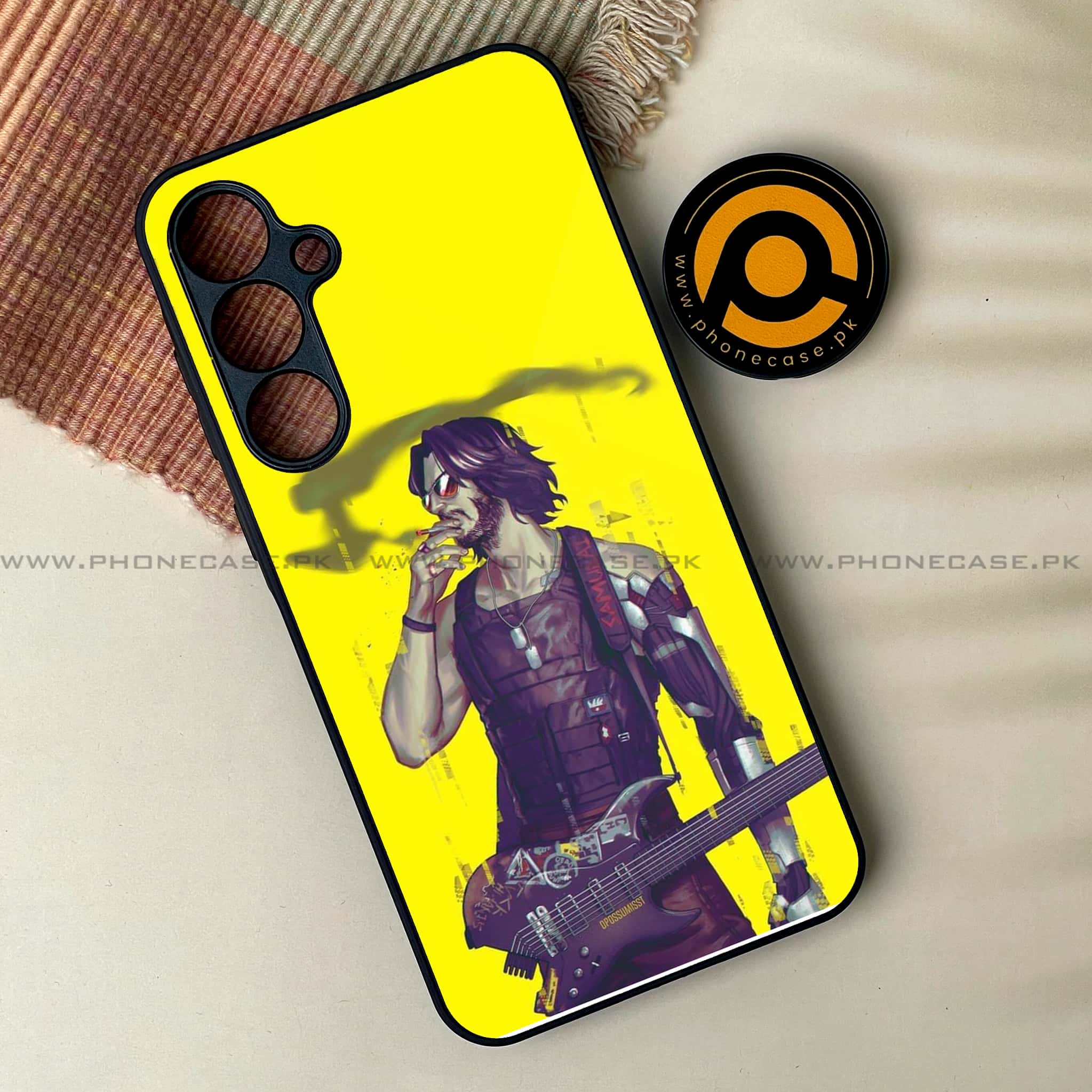 Samsung Galaxy A25 - Cybernetic Warrior Series - Premium Printed Glass soft Bumper shock Proof Case
